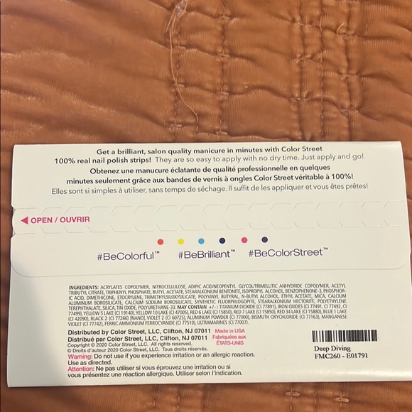 Color Street Nail Polish Strips - Deep Diving - Picture 2 of 2